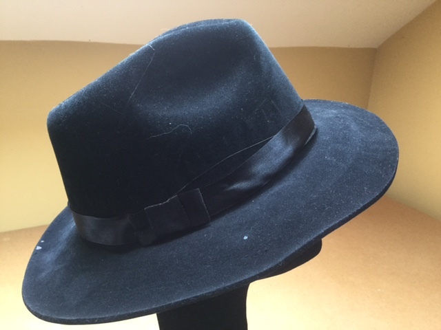 Costume Black Fedora - plastic
